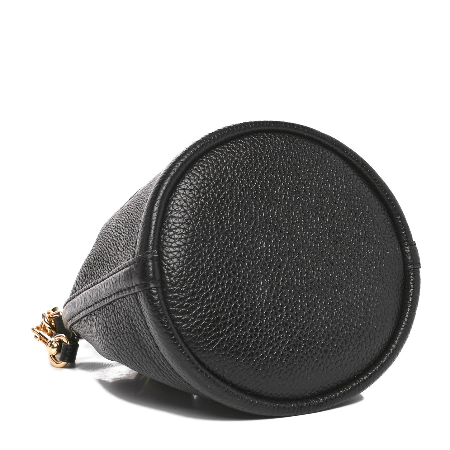 Grained Calfskin Mini The Bucket Bag Black