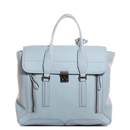 3.1 Phillip Lim 3.1 Leather Large Pashli Satchel Light Blue 1 of 13