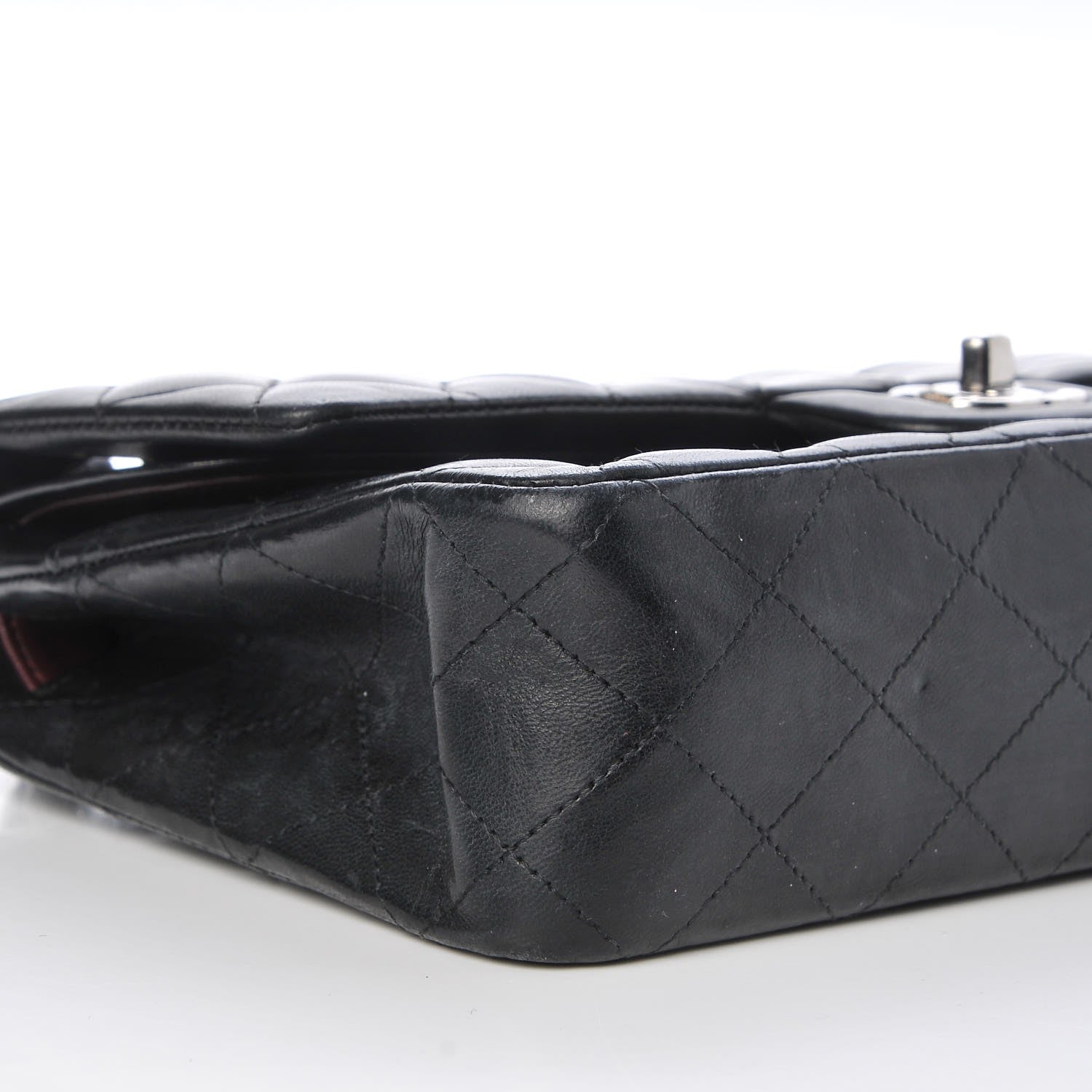 Chanel Lambskin Quilted Medium Double Flap Black 14 of 14