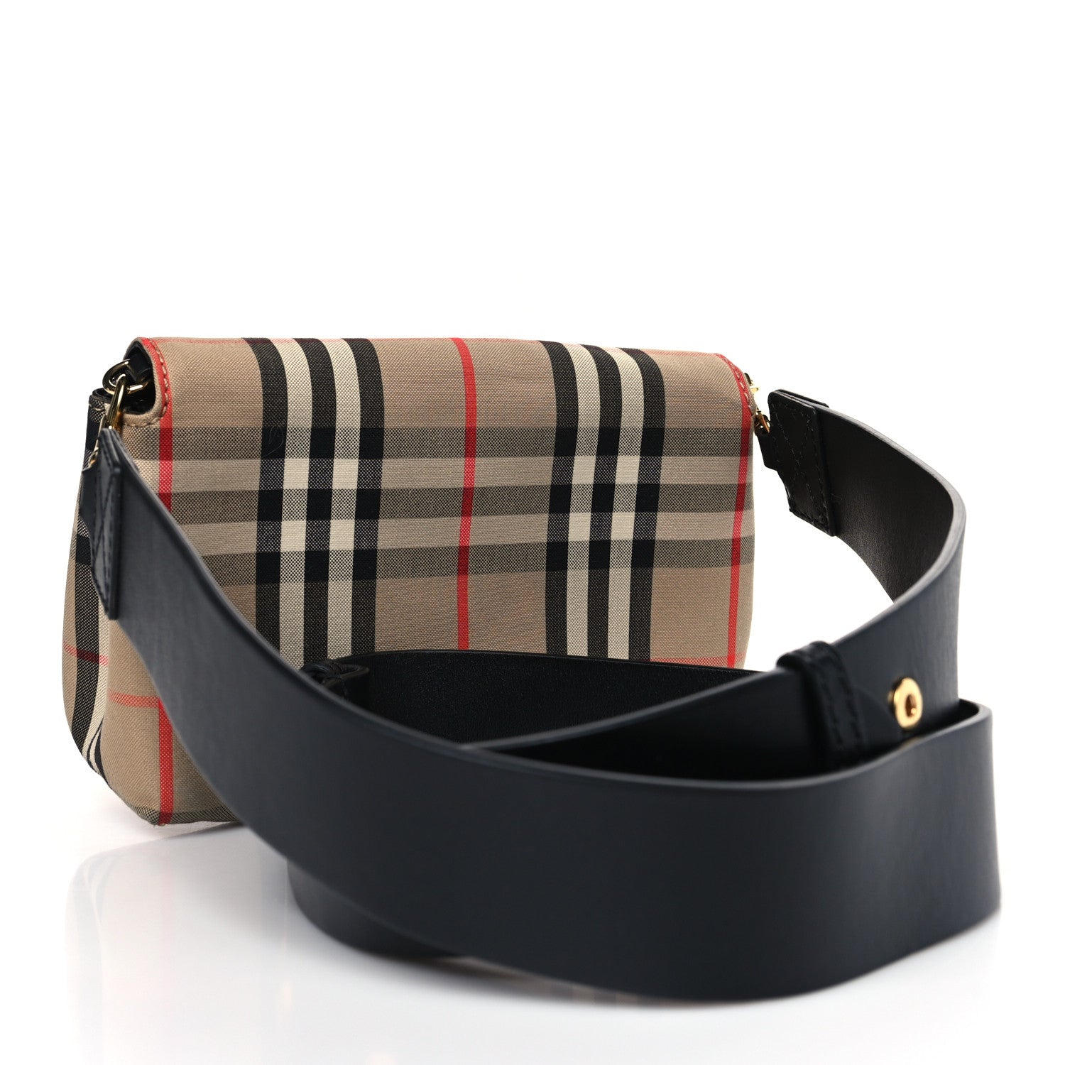 Burberry Vintage Check Hackberry Crossbody Bag Archive Beige Black 3 of 8