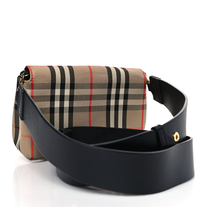 Burberry Vintage Check Hackberry Crossbody Bag Archive Beige Black 3 of 8