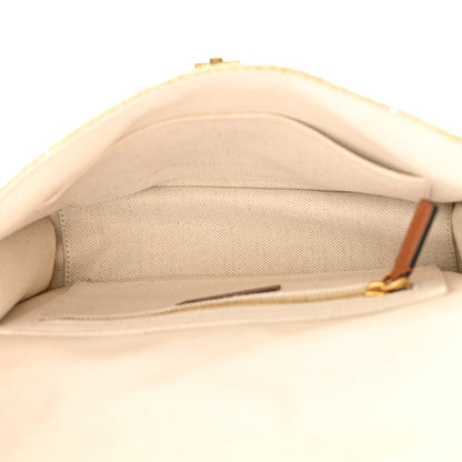 Valentino Garavani Raffia Large Roman Stud Shoulder Bag Naturale Multicolor 5 of 11