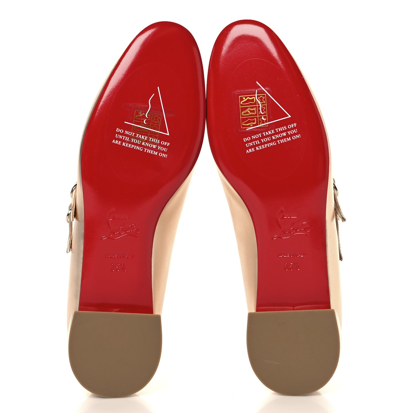 Calf Laminato Satin Sweet Jane Flats 35.5 Leche