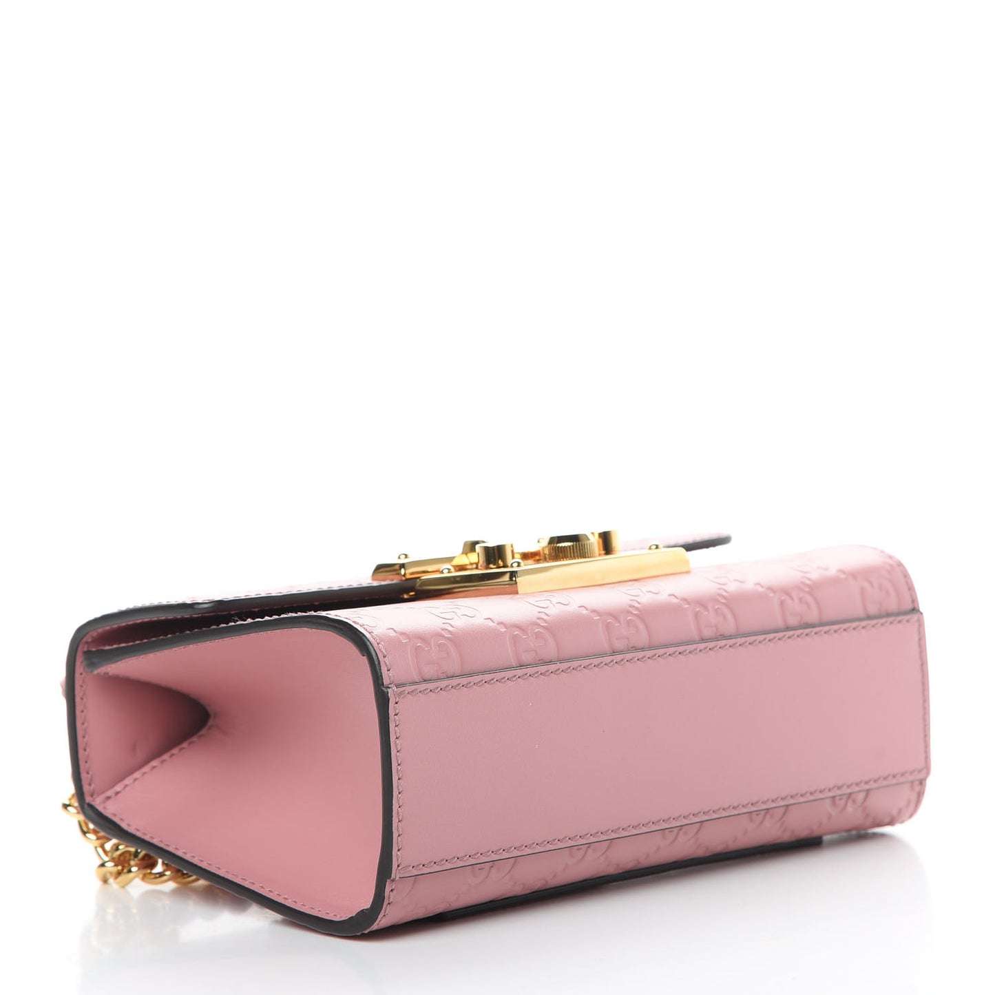 Guccissima Small Padlock Shoulder Bag Rose Baby Candy