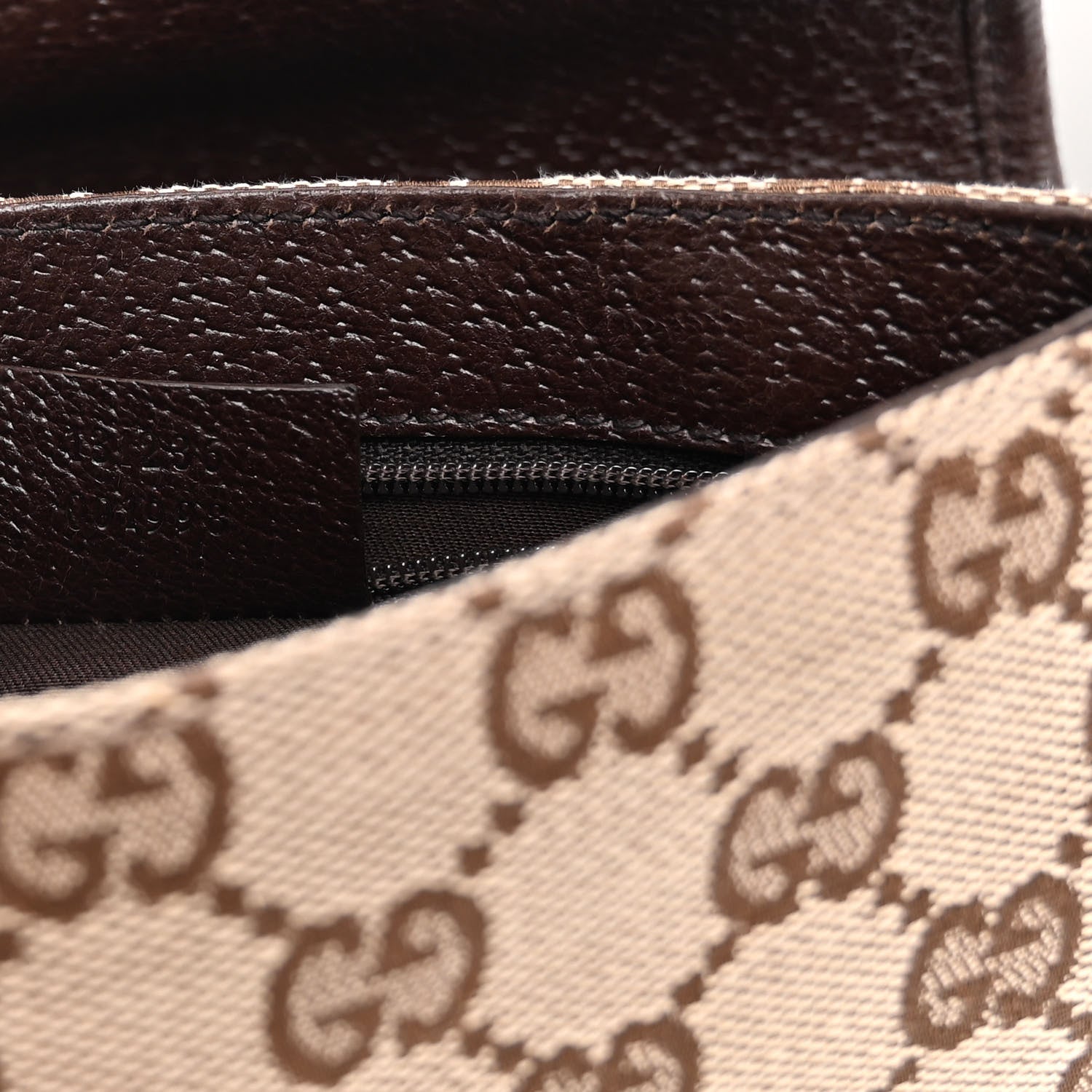 Gucci GG Monogram Buckle Belt Bag Dark Brown 7 of 11