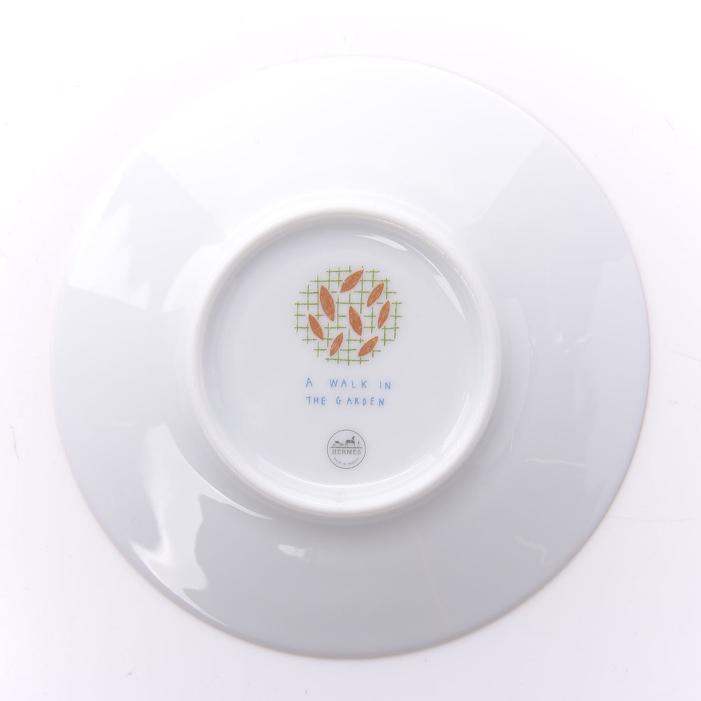 Porcelain A Walk In The Garden Tea Cup And Saucer Set Of 2