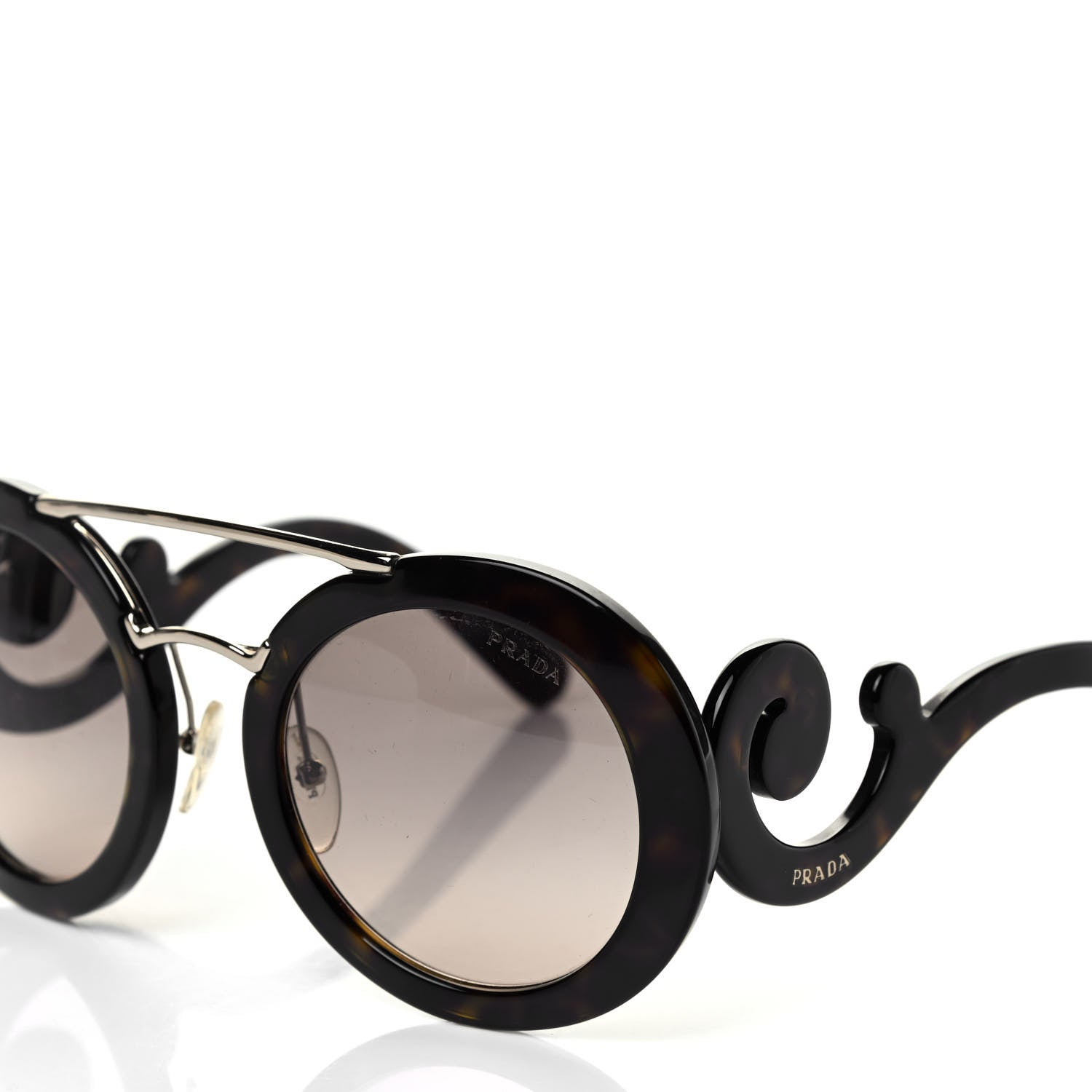 Prada Baroque Sunglasses SPR 13S Havana 7 of 8