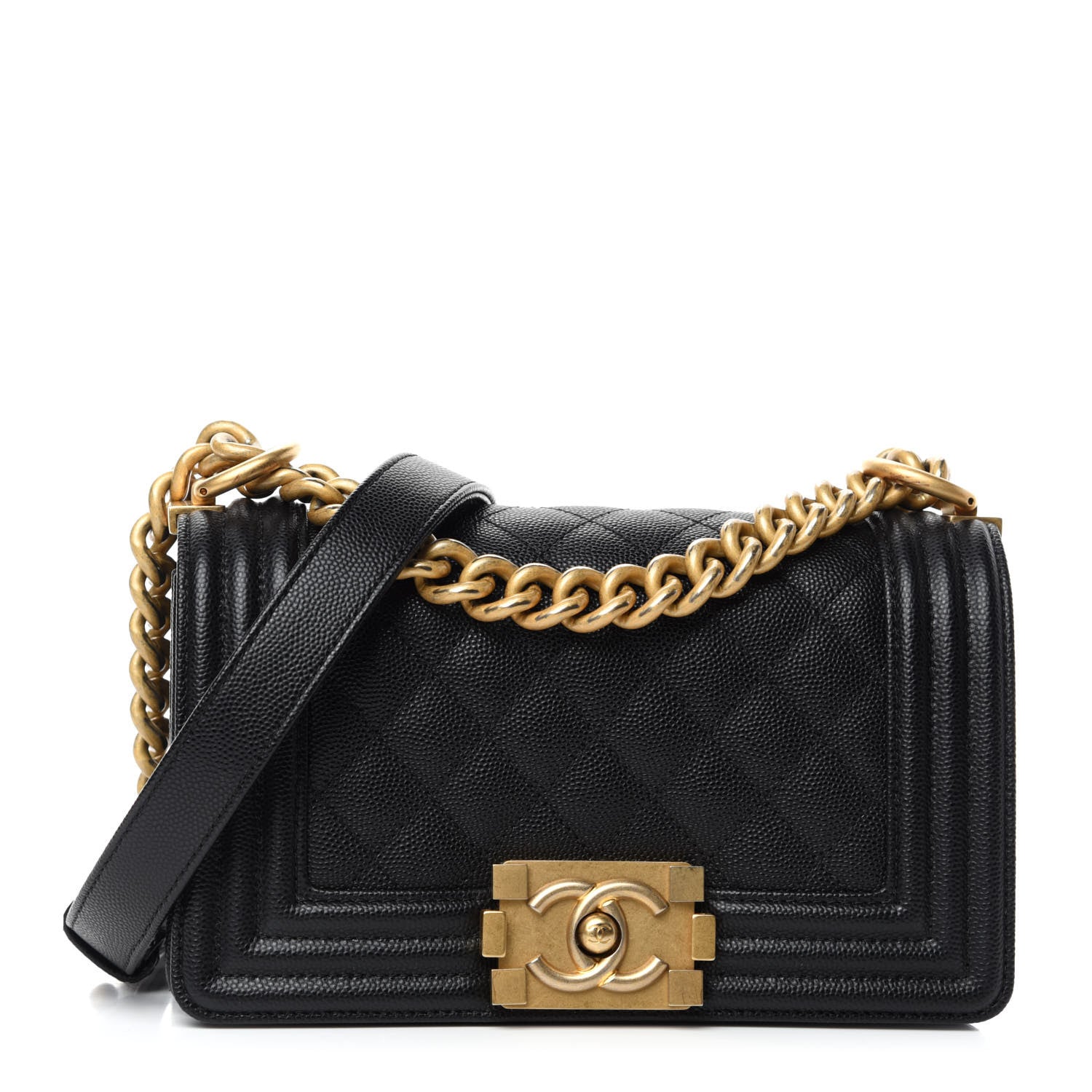 Chanel Caviar Quilted Small Boy Flap Black 1 of 12
