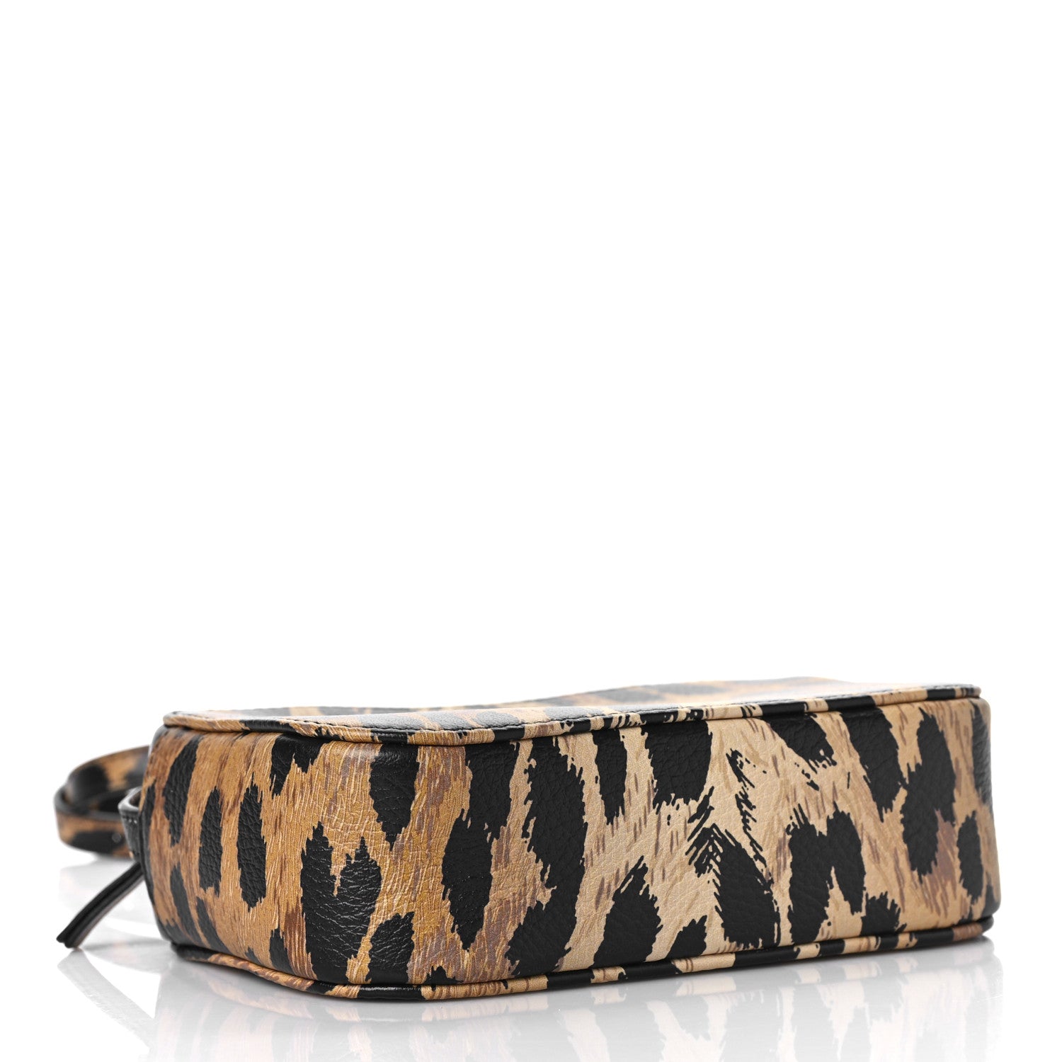 Balenciaga Calfskin Printed Leopard XS Everyday Camera Bag Beige White 4 of 8
