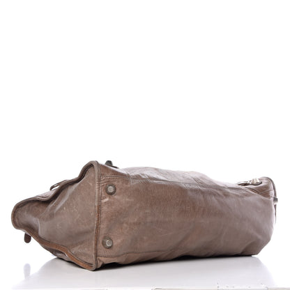 Balenciaga Agneau Giant 21 Silver Hardware Weekender Noix 4 of 15
