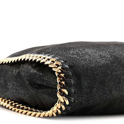 Stella McCartney Shaggy Deer Small Falabella Fold Over Tote Black 8 of 10