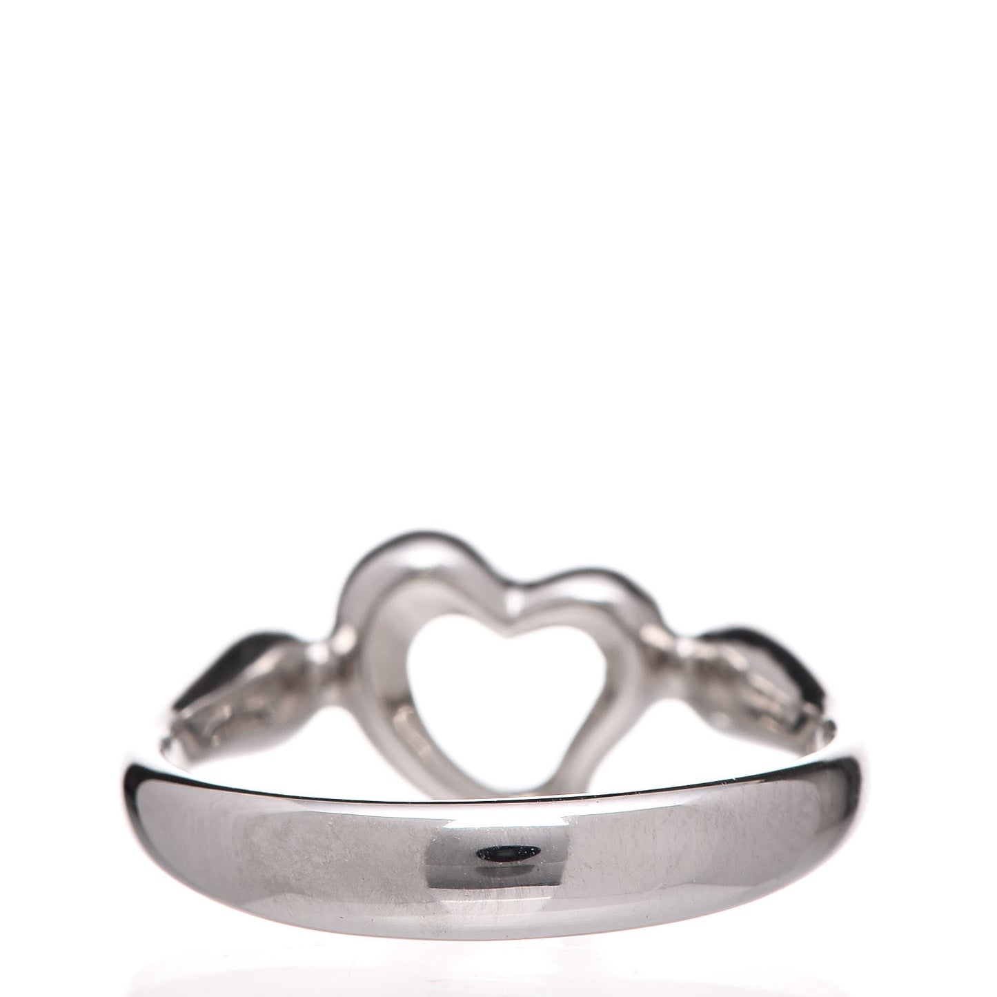 Platinum Diamond Elsa Peretti Open Heart Ring 49 4.75