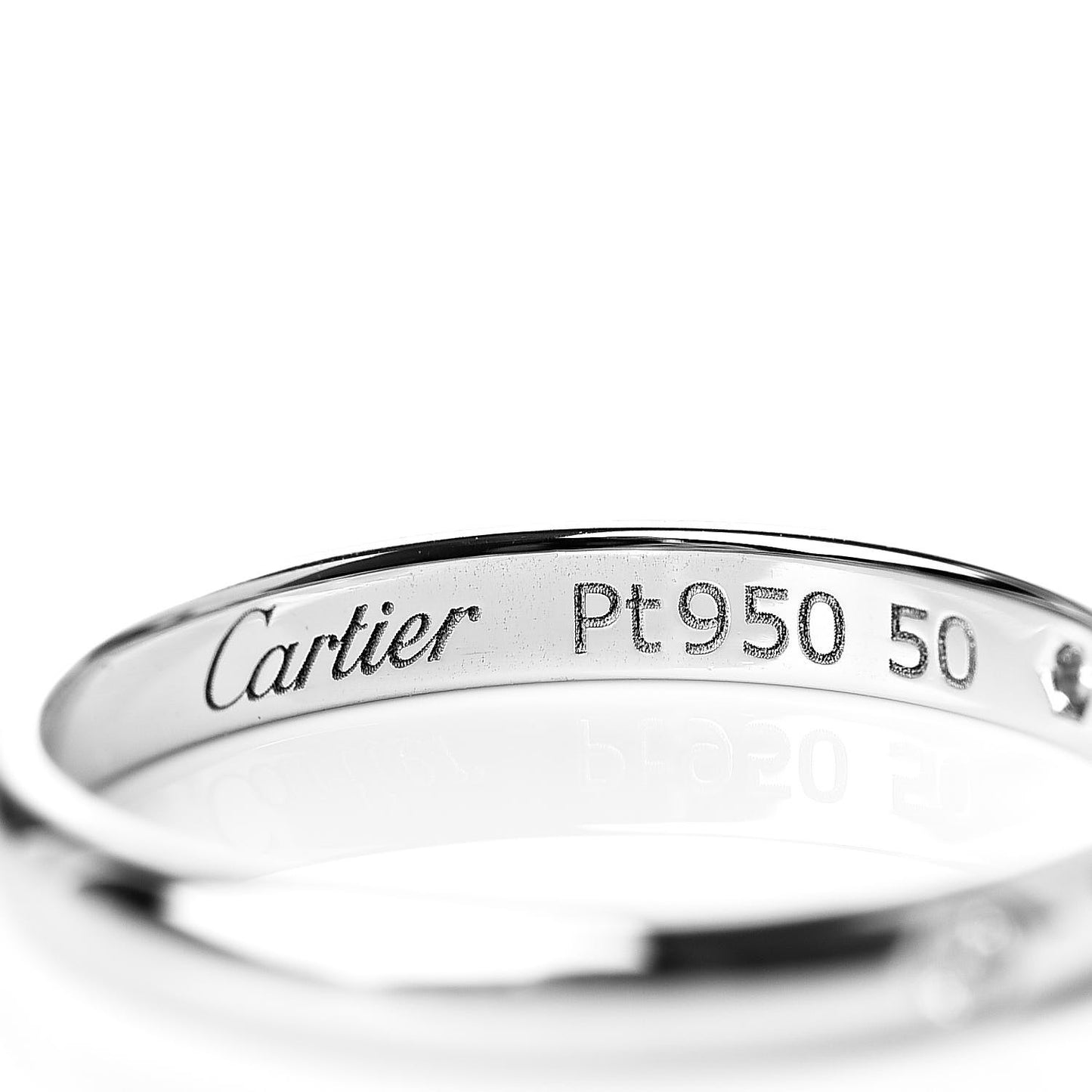 Platinum 3 Diamond 2.6mm 1895 Wedding Band Ring 50 5.25