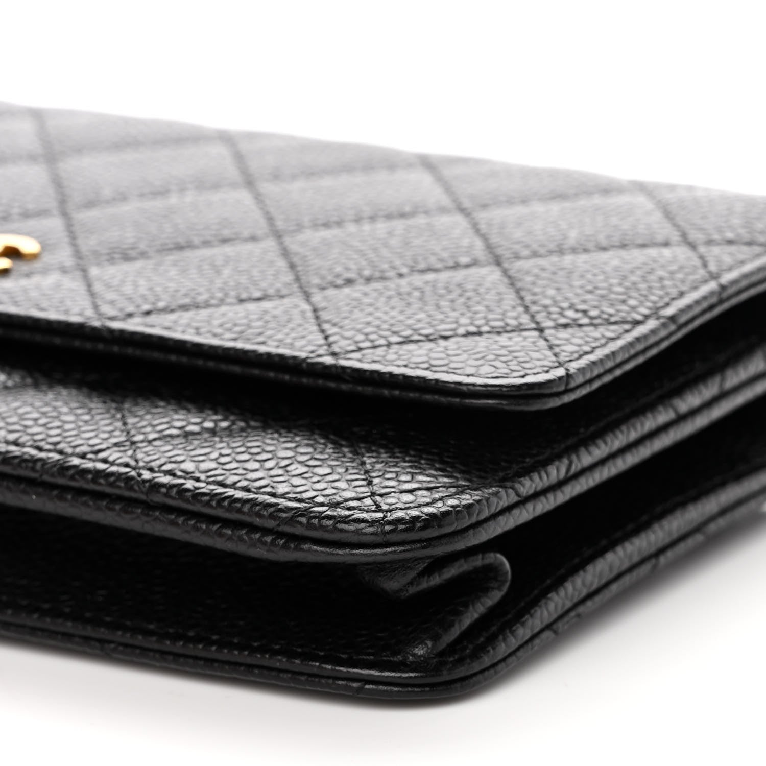 Chanel Caviar Quilted Wallet On Chain WOC Black 11 of 12