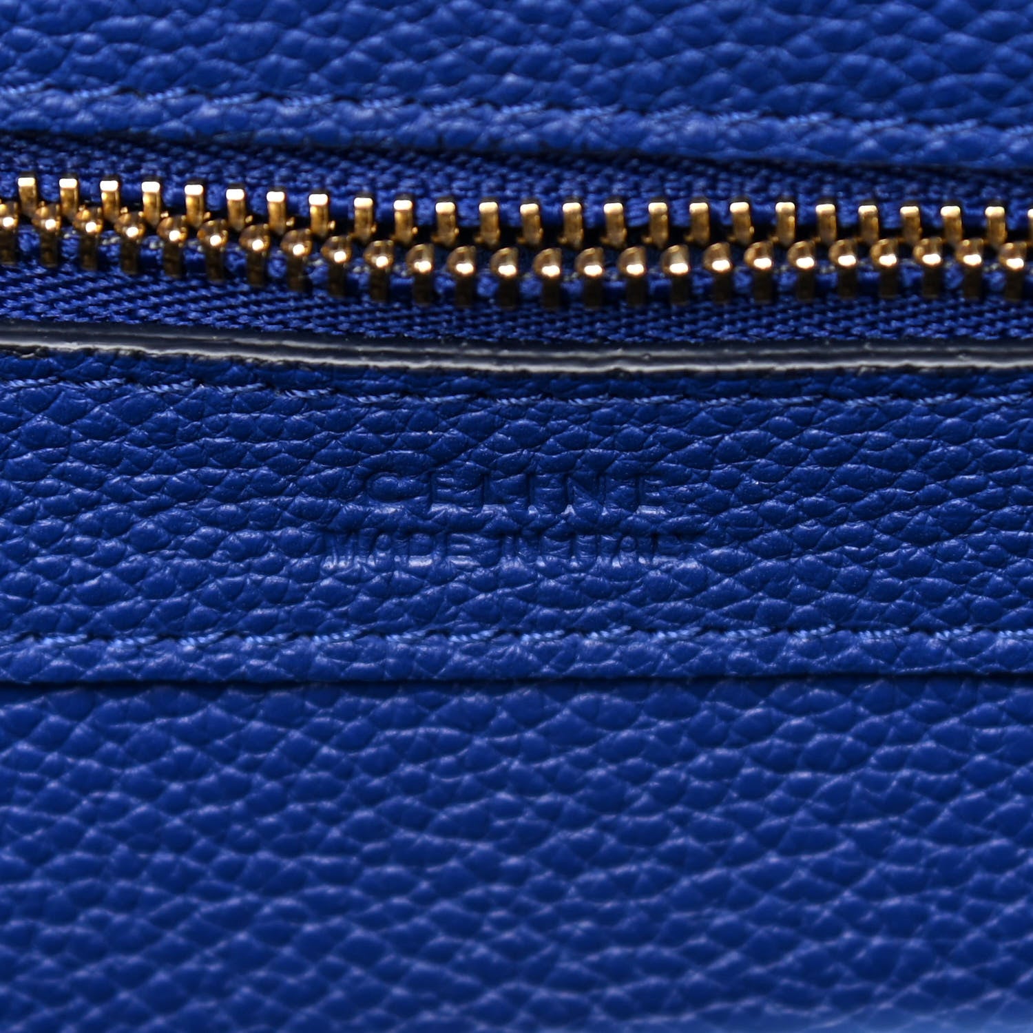 Celine Soft Grained Calfskin Small Belt Cabas Phantom Indigo 6 of 9