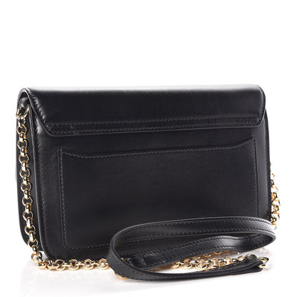 Chloe Calfskin Suede C Clutch With Chain Black 3 of 10