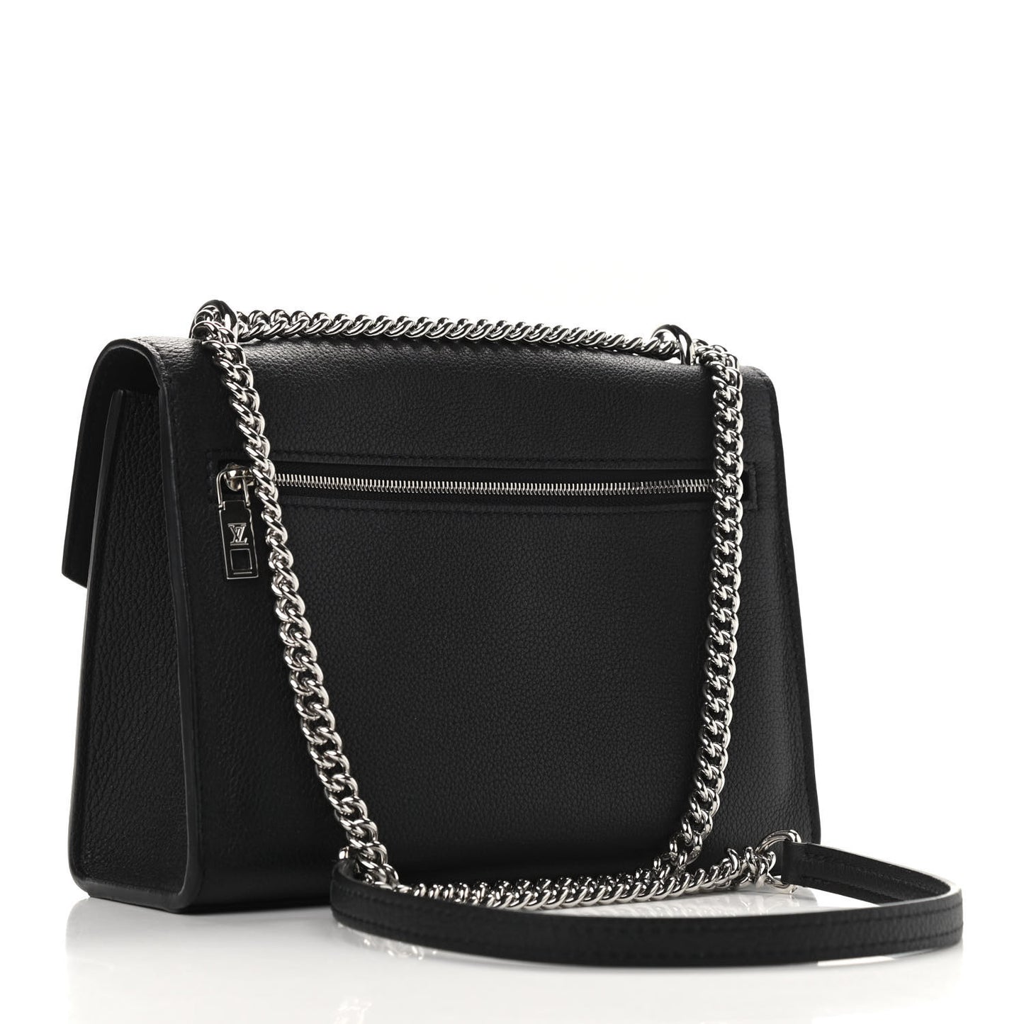 Soft Calfskin My Lockme Chain Bag BB Black