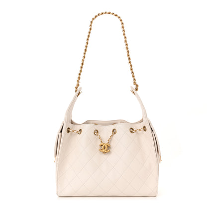 Chanel Caviar Quilted Small Chanel 25 Handbag White 1 of 19