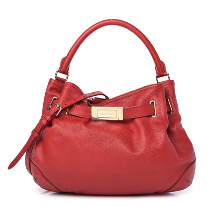 Burberry Grainy Calfskin Medium Wilenmore Hobo Red 1 of 11