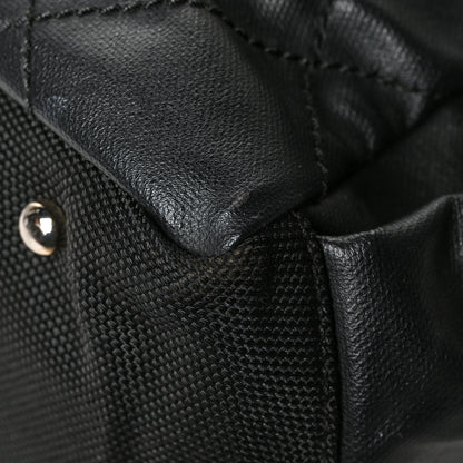 Chanel Coated Canvas Quilted Large Paris Biarritz Tote Black 13 of 14