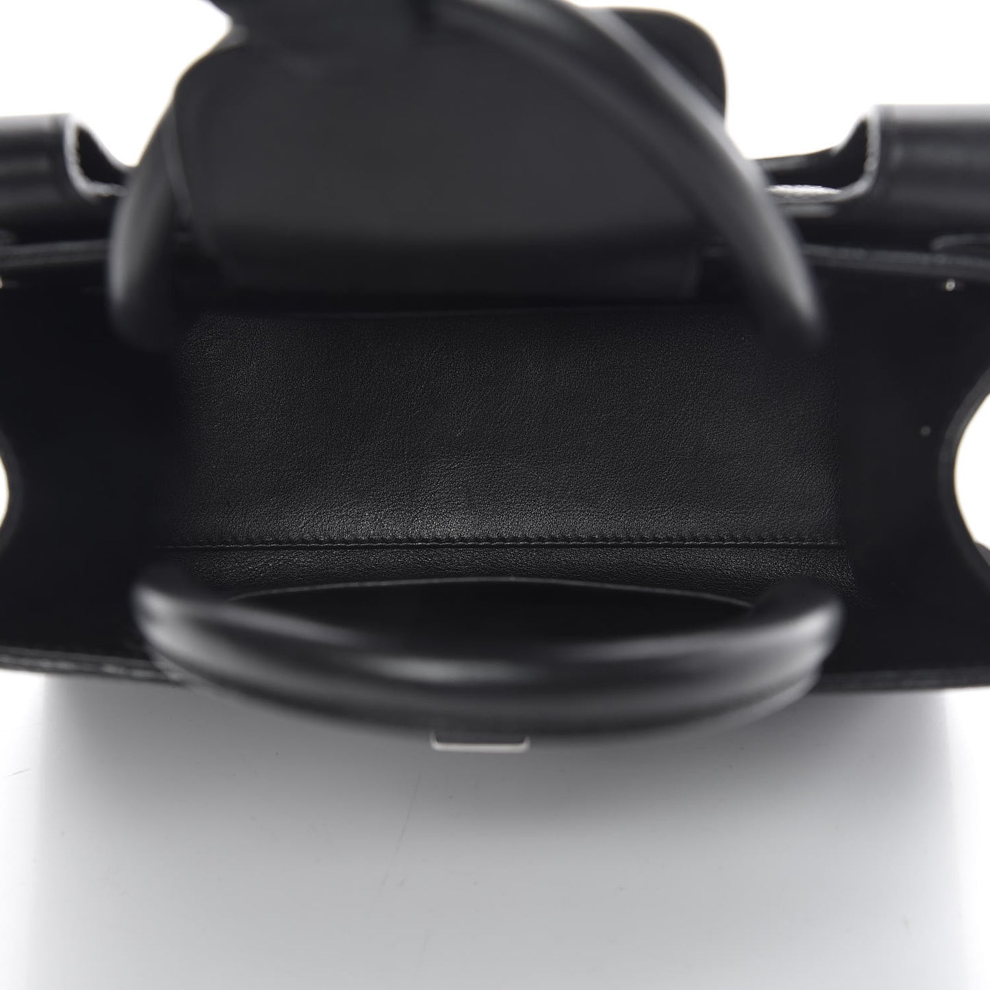 Grained Calfskin Mini Diorever Flap Black