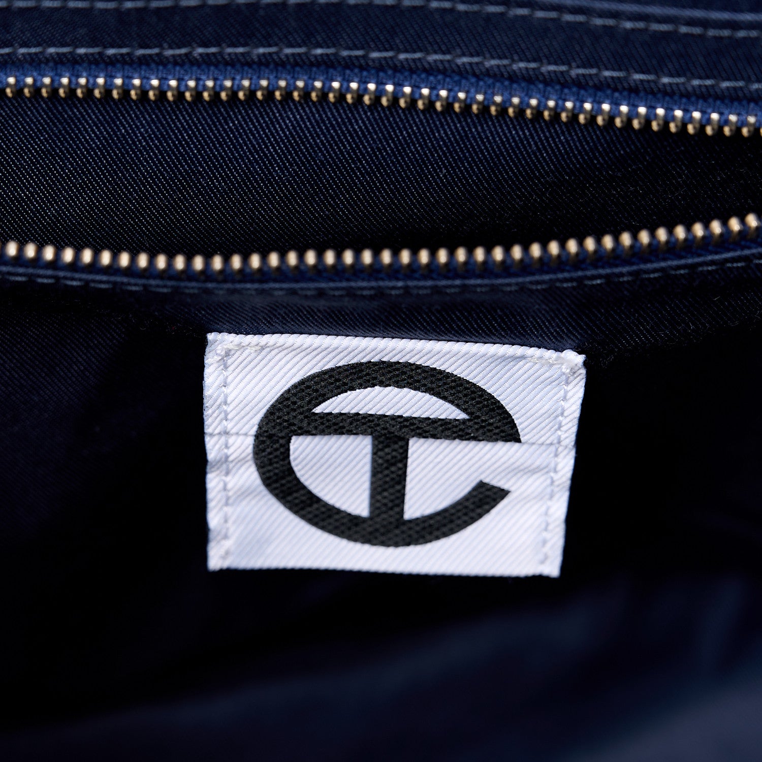 Telfar Vegan Leather Medium Shopping Bag Navy 6 of 10