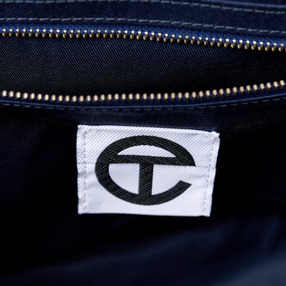 Telfar Vegan Leather Medium Shopping Bag Navy 6 of 10