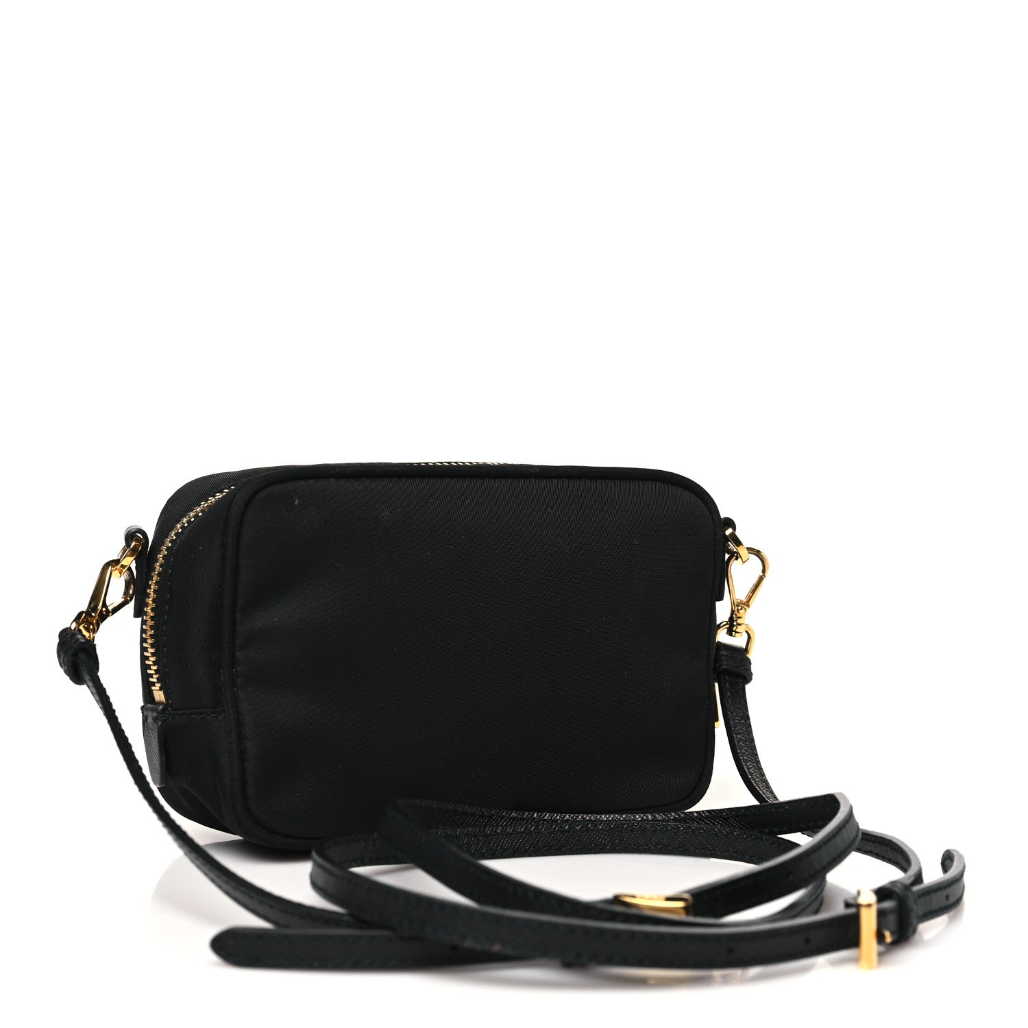 Prada Tessuto Nylon Bow Camera Bag Black 3 of 10