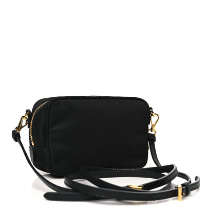 Prada Tessuto Nylon Bow Camera Bag Black 3 of 10