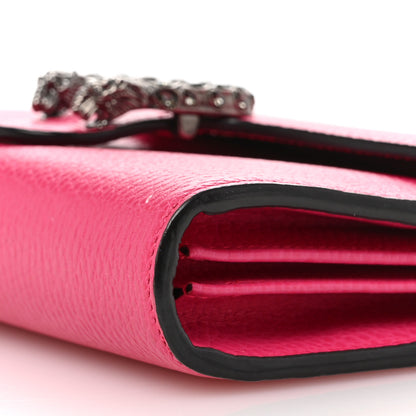 Gucci Dollar Calfskin Crystal Mini Dionysus Chain Wallet Box Pink 10 of 12