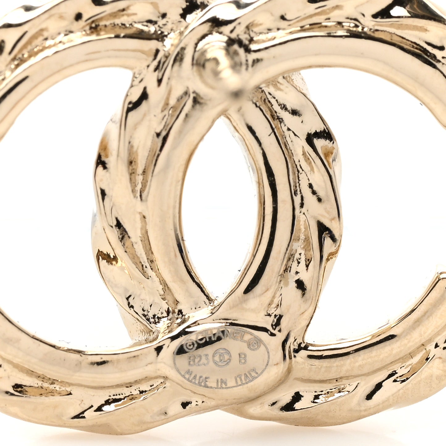 Crystal CC Earrings Gold