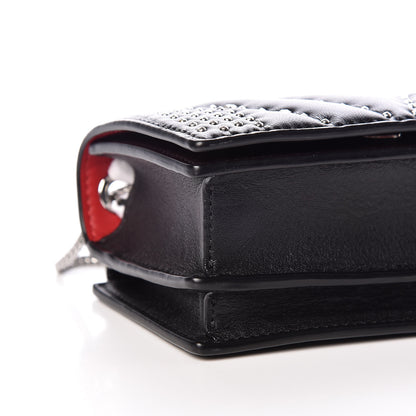 MCM Lambskin Diamond Disco Mini Flap Crossbody Bag Black 9 of 10