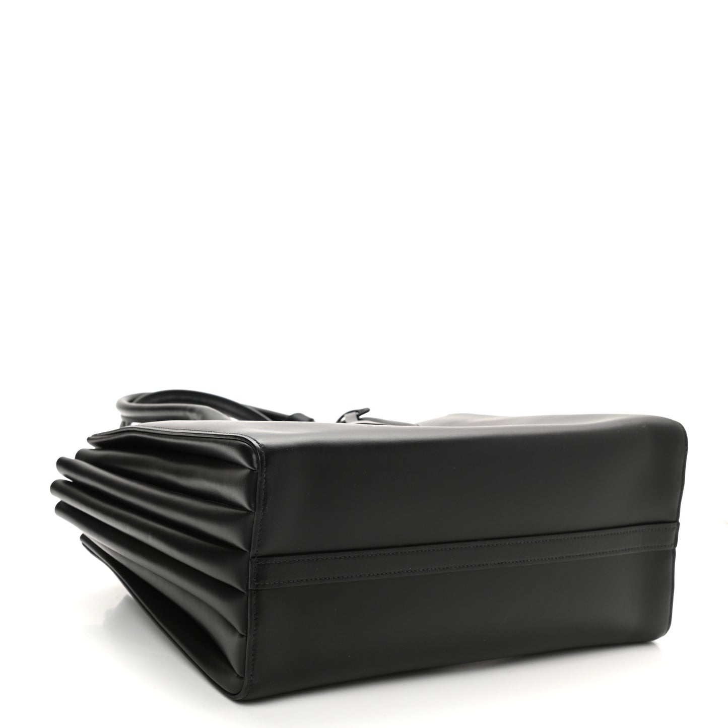 City Calfskin Medium Bibliotheque Tote Black
