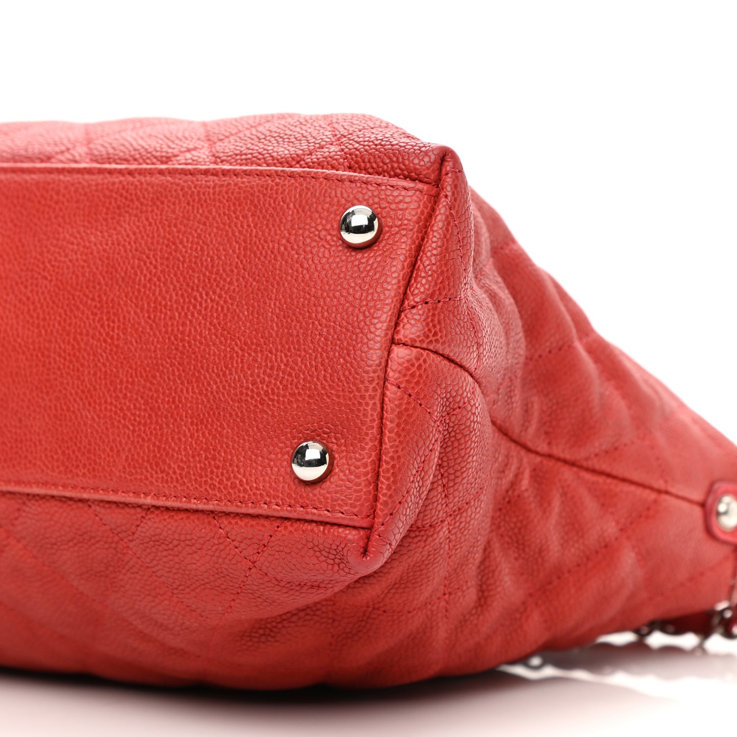 Caviar Quilted French Riviera Hobo Rouge