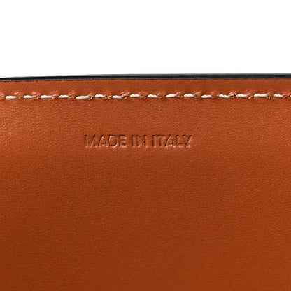 Celine All Over Textile Calfskin Small Vertical Cabas Natural Tan Black 7 of 10