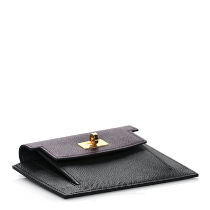 Hermes Epsom Tri-Color Kelly Pocket Compact Wallet Rouge Sellier Black Bleu Saphir 4 of 8