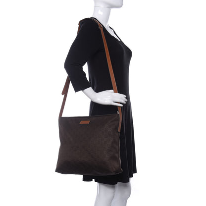 Gucci Nylon Guccissima Messenger Bag Brown 2 of 16