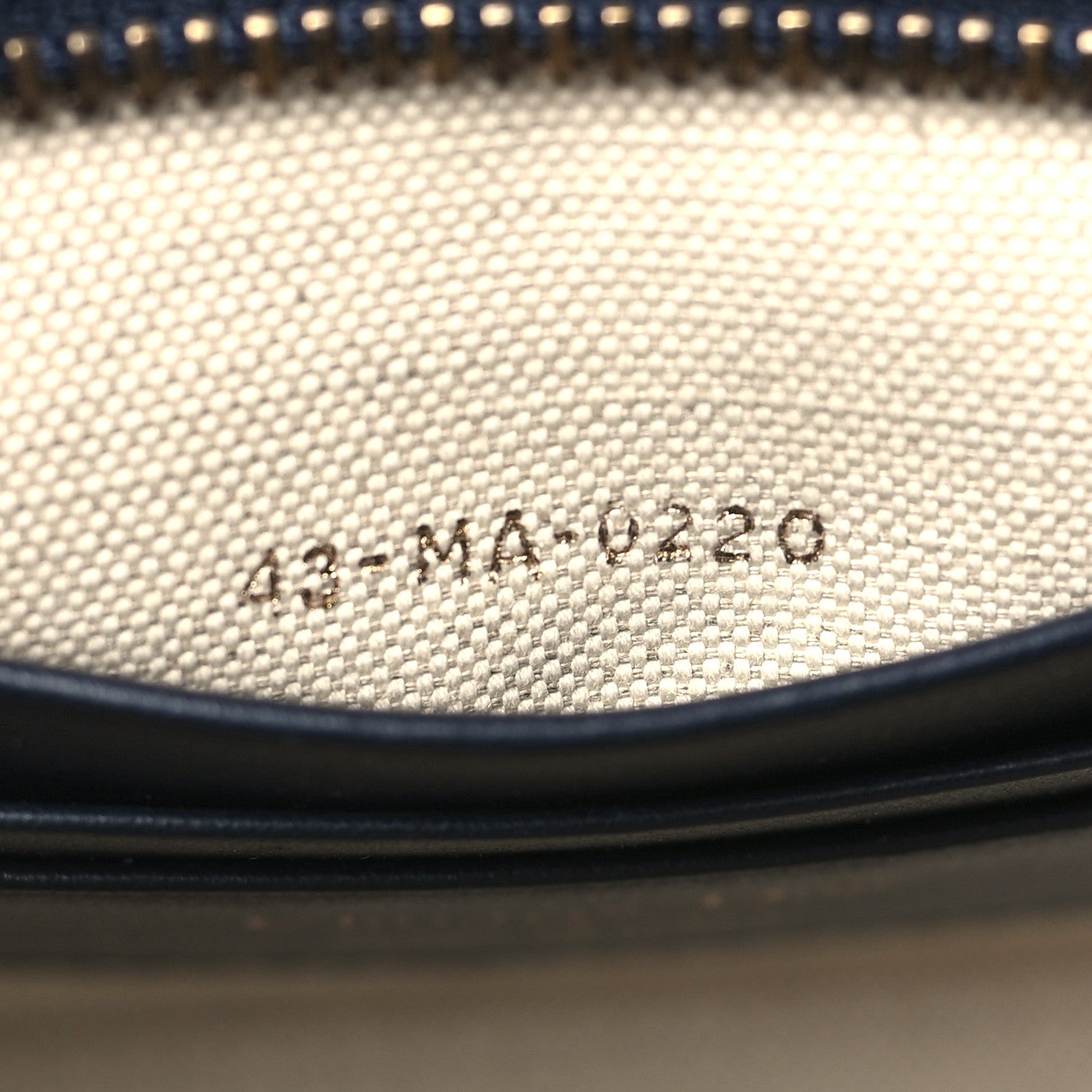Christian Dior Oblique Zipped Pouch Clutch Blue 7 of 10