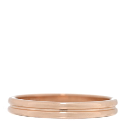 Boucheron 18K Rose Gold Double Godron Wedding Band Ring 60 9 3 of 4