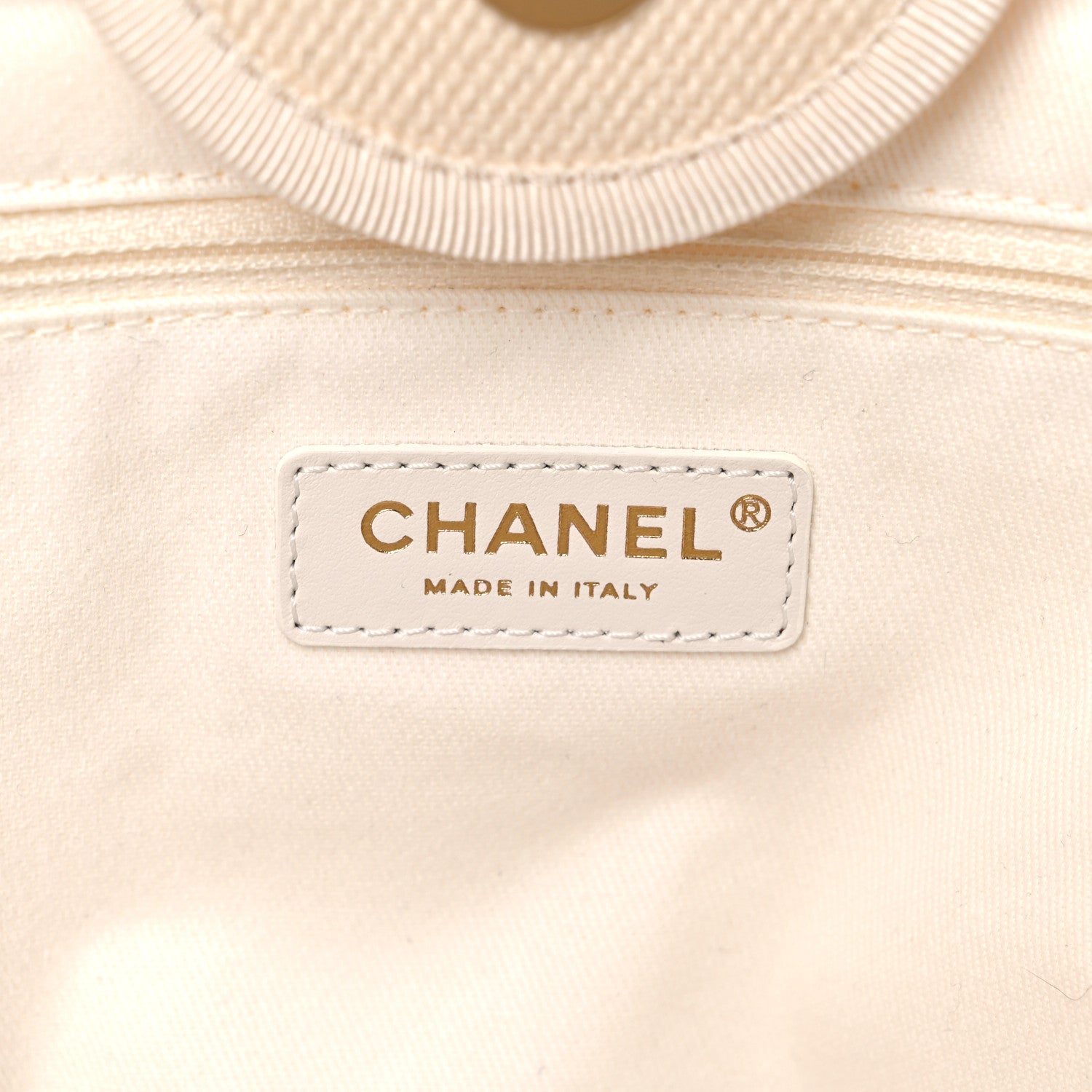 Chanel Canvas Pearl Large Deauville Tote Ecru Beige 6 of 14
