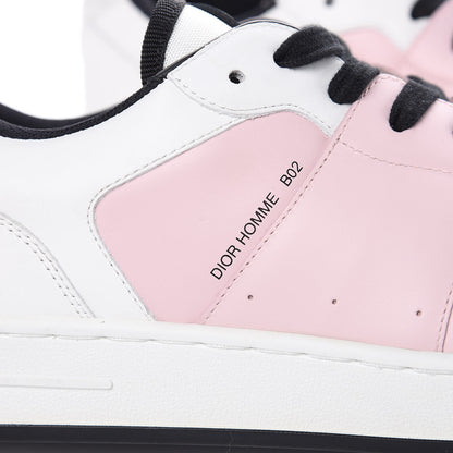 Christian Dior Homme Calfskin Mens BO2 Sneakers 43 White Pale Pink 7 of 9
