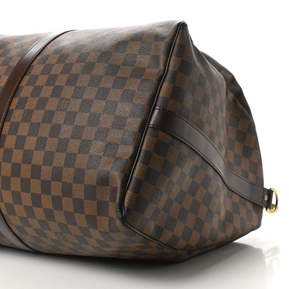 Louis Vuitton Damier Ebene Keepall Bandouliere 55 9 of 9