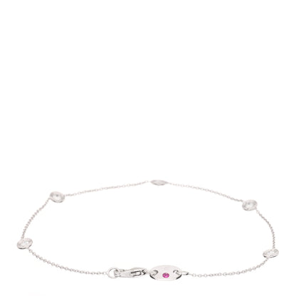 Roberto Coin 18K White Gold Diamond By the Inch Five Station Bracelet 2 of 3