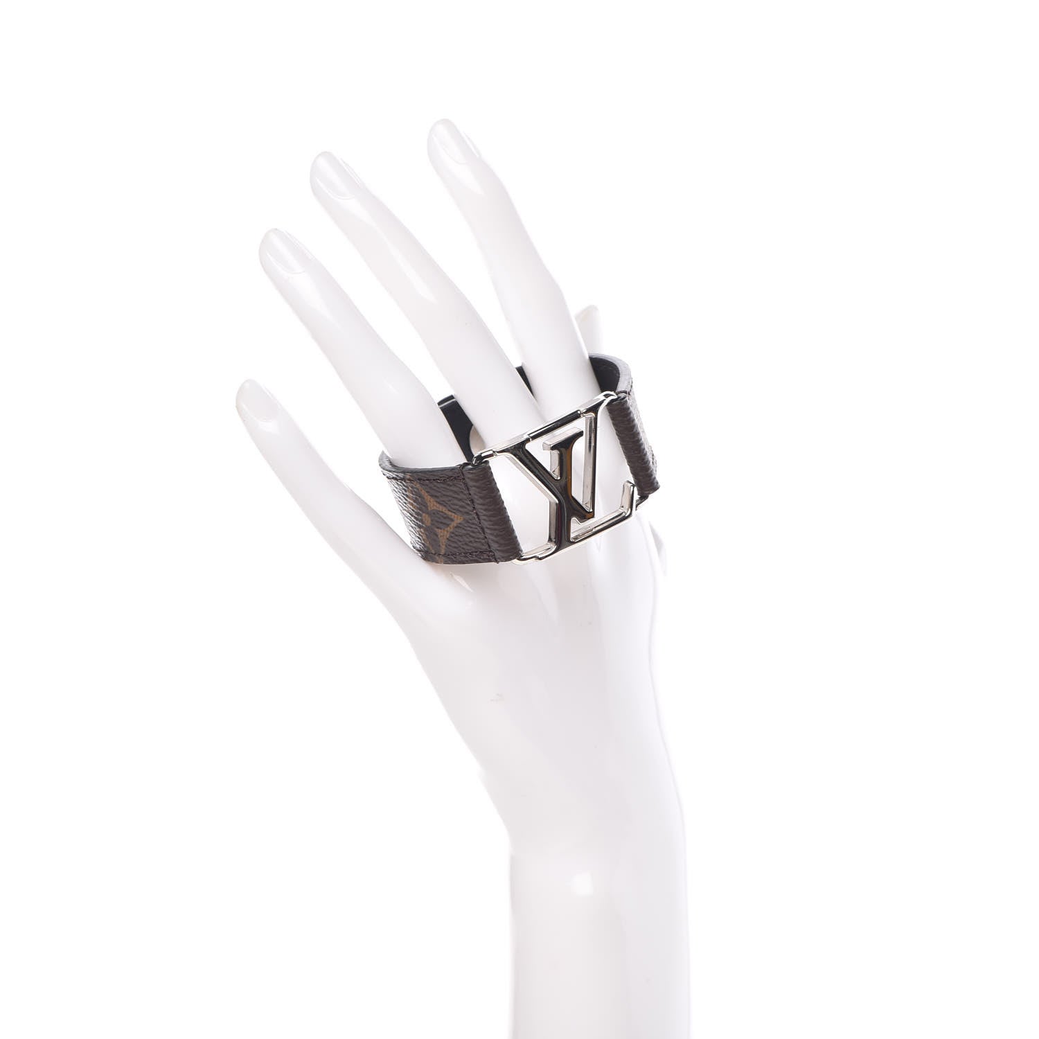 Louis Vuitton Monogram Eclipse Hockenheim Bracelet 19 2 of 5