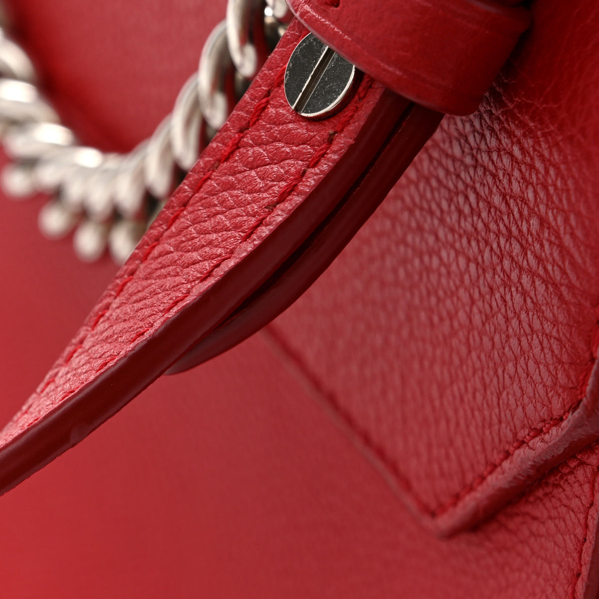 Louis Vuitton Calfskin Lockme II Chain Bag BB Rubis 14 of 16