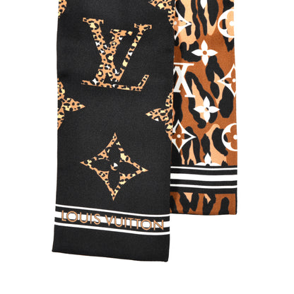 Louis Vuitton Silk Monogram Giant Jungle Bandeau Black 2 of 5