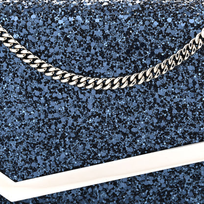 Jimmy Choo Glitter Emmie Clutch Blue 7 of 9