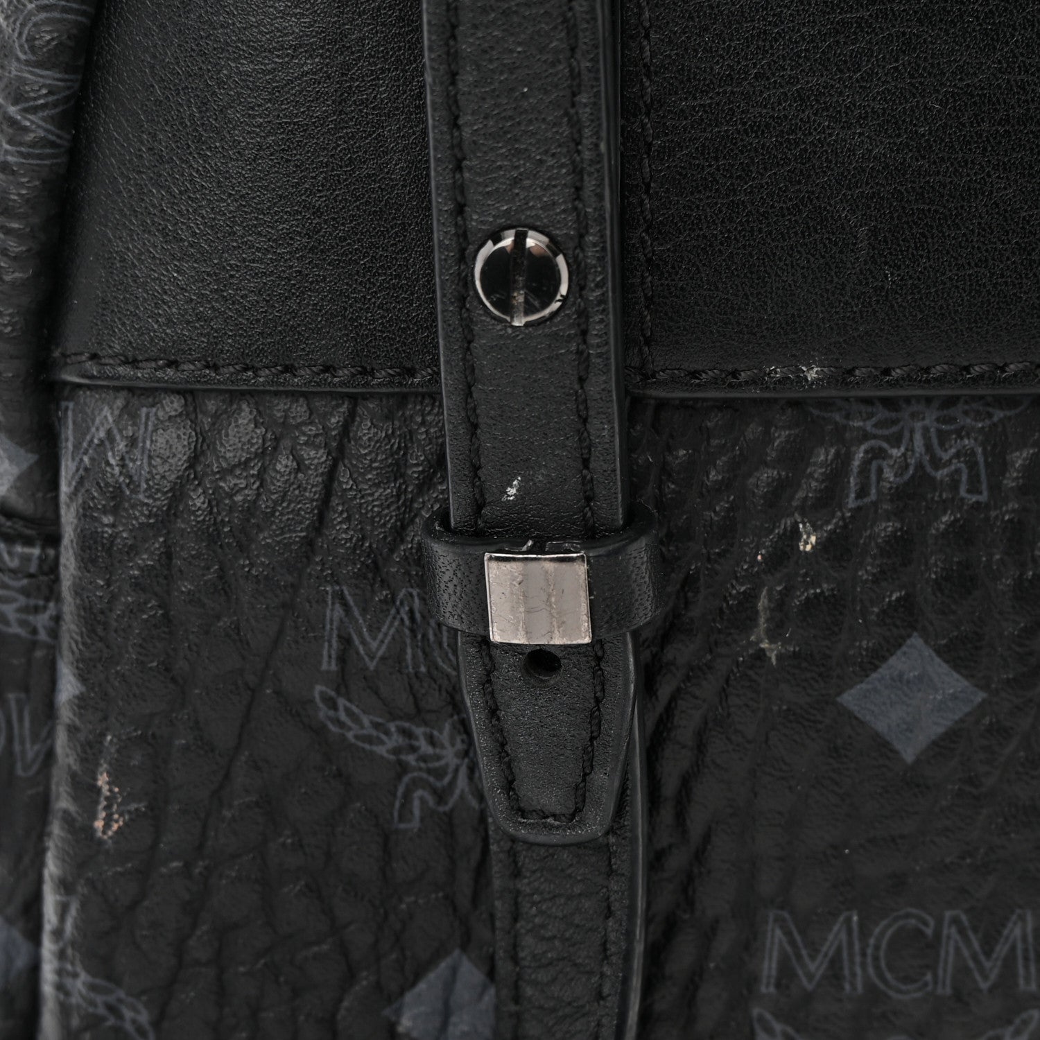 MCM Visetos Side Stud X-Mini Stark Bebe Boo Backpack Black 20 of 22