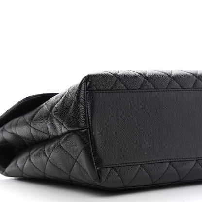 Chanel Caviar Quilted Jumbo Kelly Flap Black 9 of 11