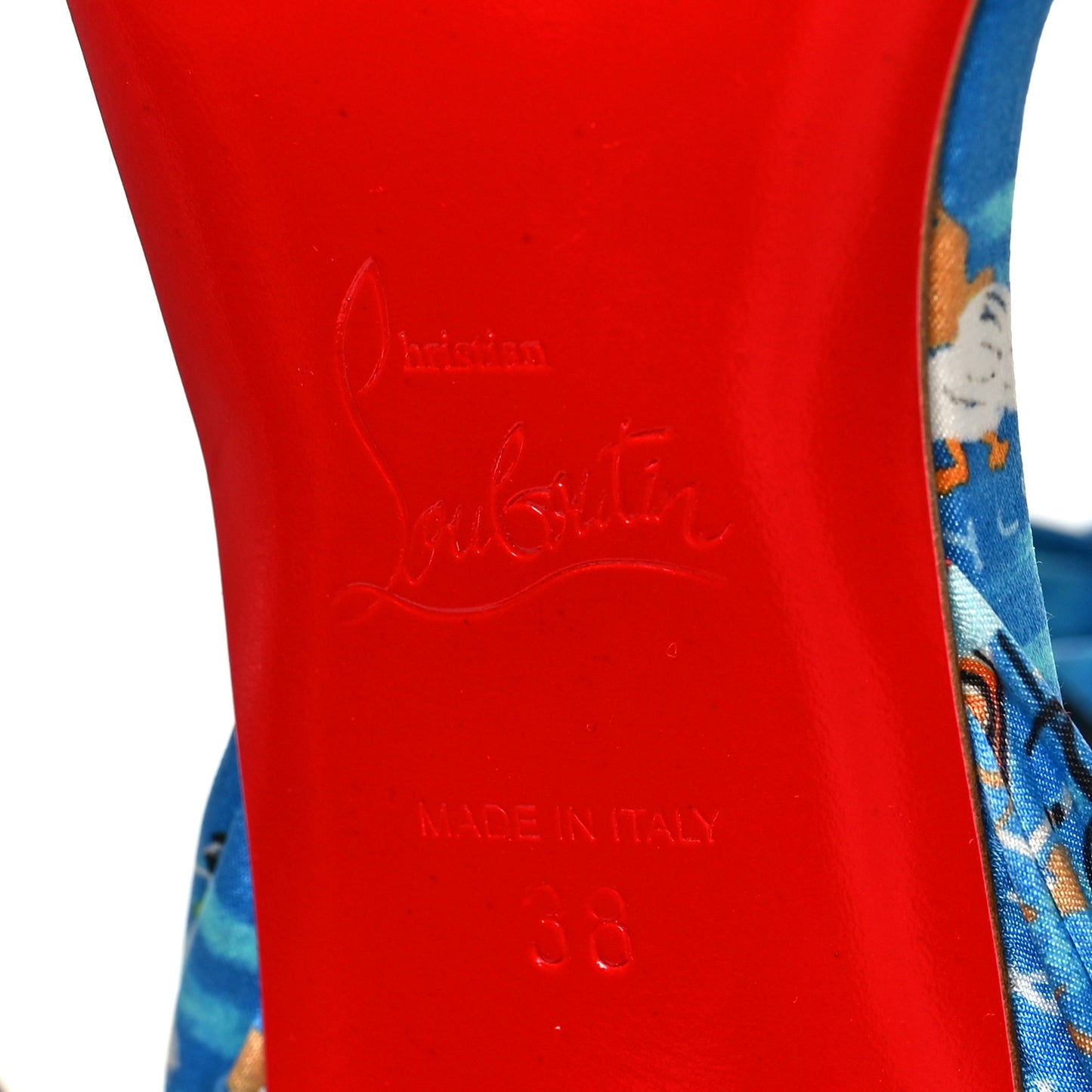 Crepe Satin Greekaba Du Desert 100 Sandal 38 Blue Multicolor